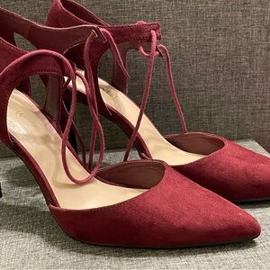 Elegant Burgundy Women's Heels